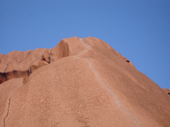 Climbing Uluru